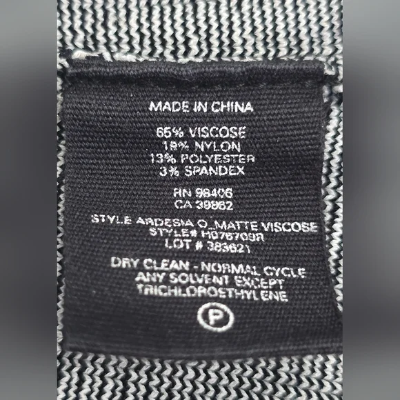 Theory Ribbed Matte Viscose Long Sleeve Sweater Dress Gray Size M, Midi, Office - Picture 7 of 7